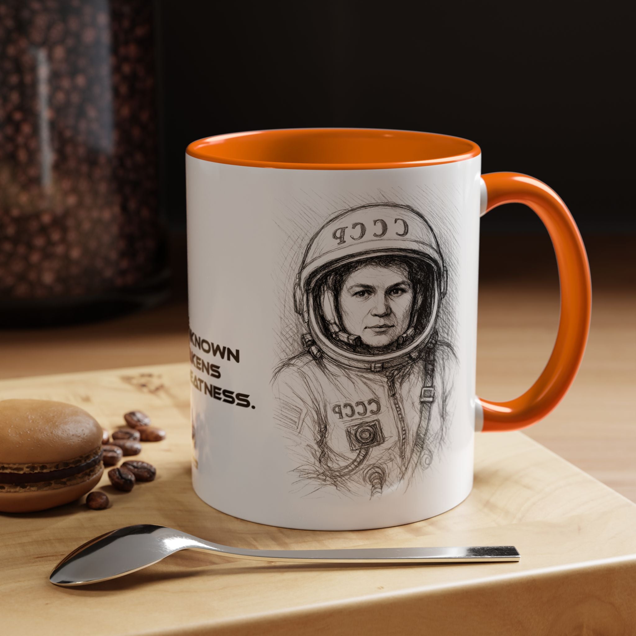 Mug-Women of Light, Valentina Tereshkova,The unknown awakens my greatness-Sent from Usa