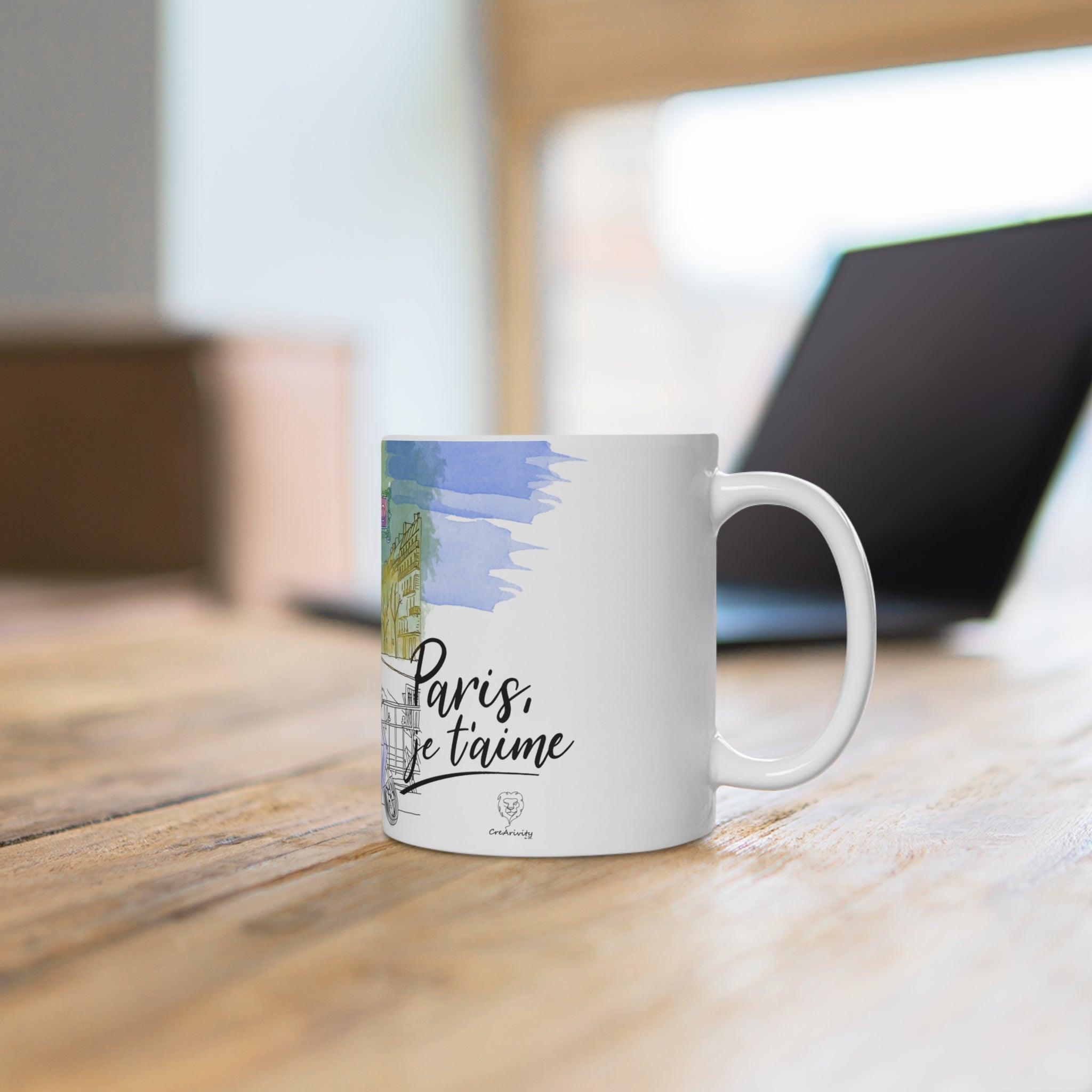 Mug - Parisian Sketch Paris Je T'aime, Sent USA
