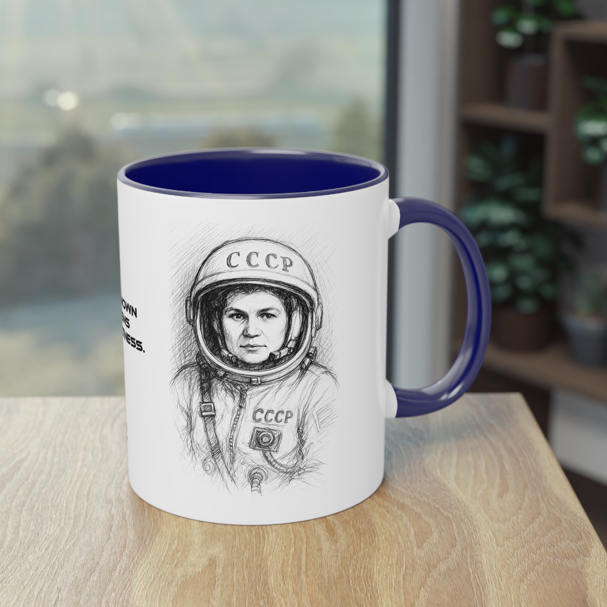 Mug-Women of Light, Valentina Tereshkova,The unknown awakens my greatness-Sent from UE