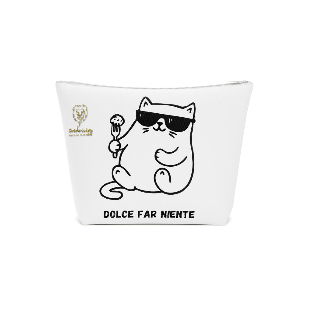 Chic Cotton Cosmetic Bag - Dolce far niente , Mangia