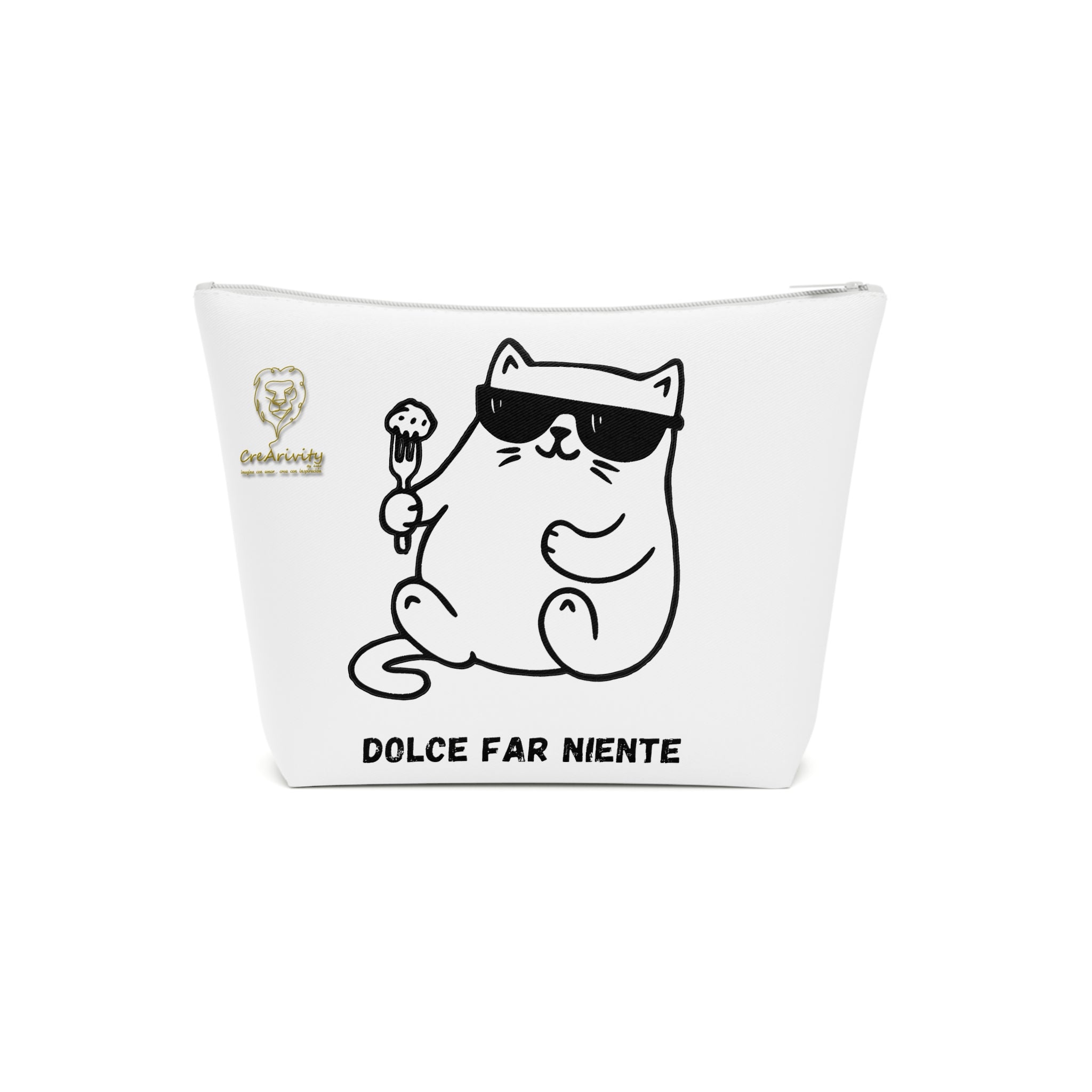 Chic Cotton Cosmetic Bag - Dolce far niente , Mangia