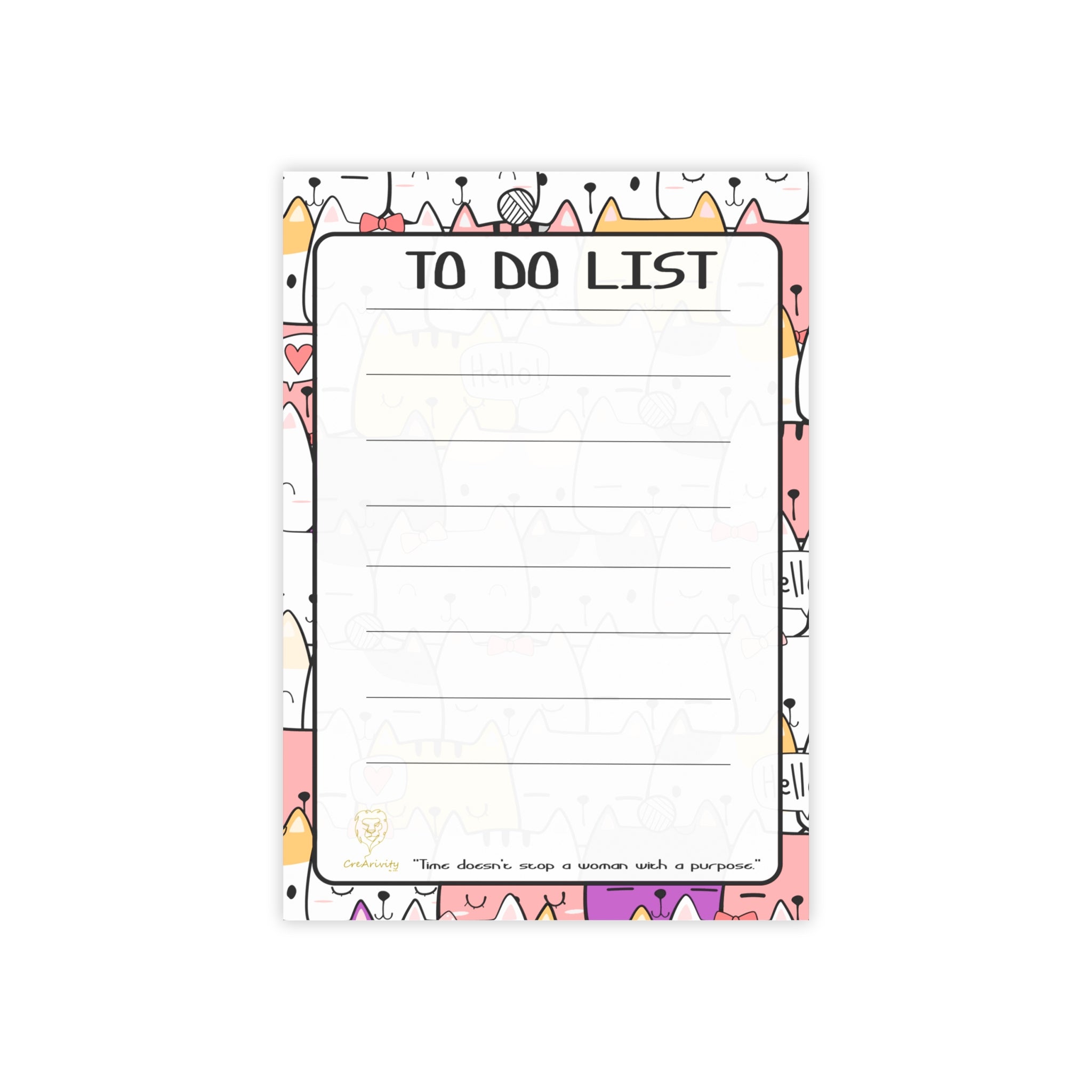 ToDo Postit-Mujeres Luz 1 ,Cat theme