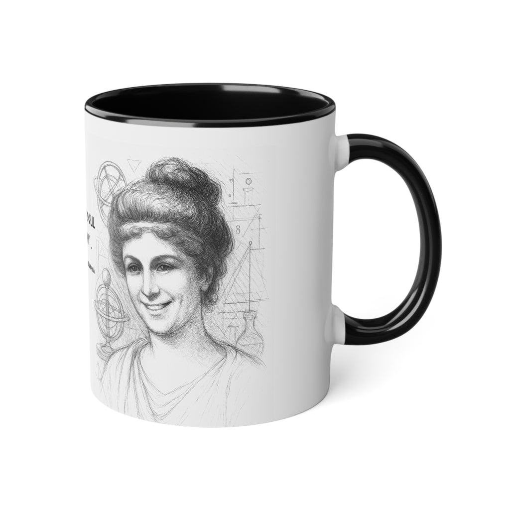 Mug-Women of Light, Hypatia of Alexandria, My mind and soul are in harmony-Sent from EU