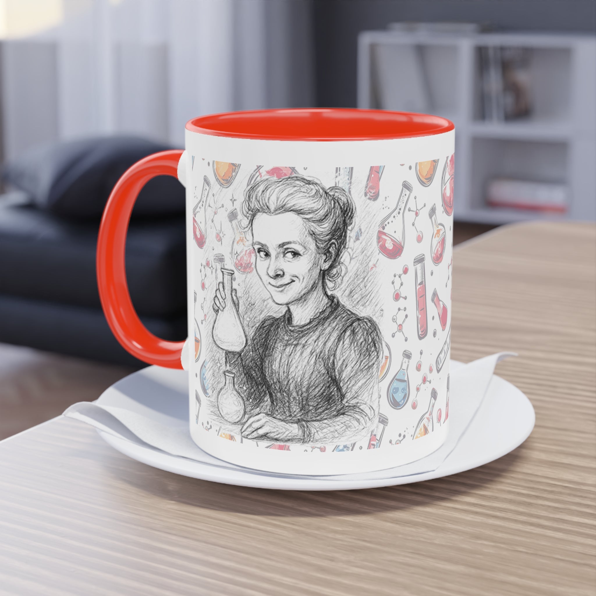 Mug-Women of Light, Marie Curie,My curiosity is my superpower-Sent from Usa