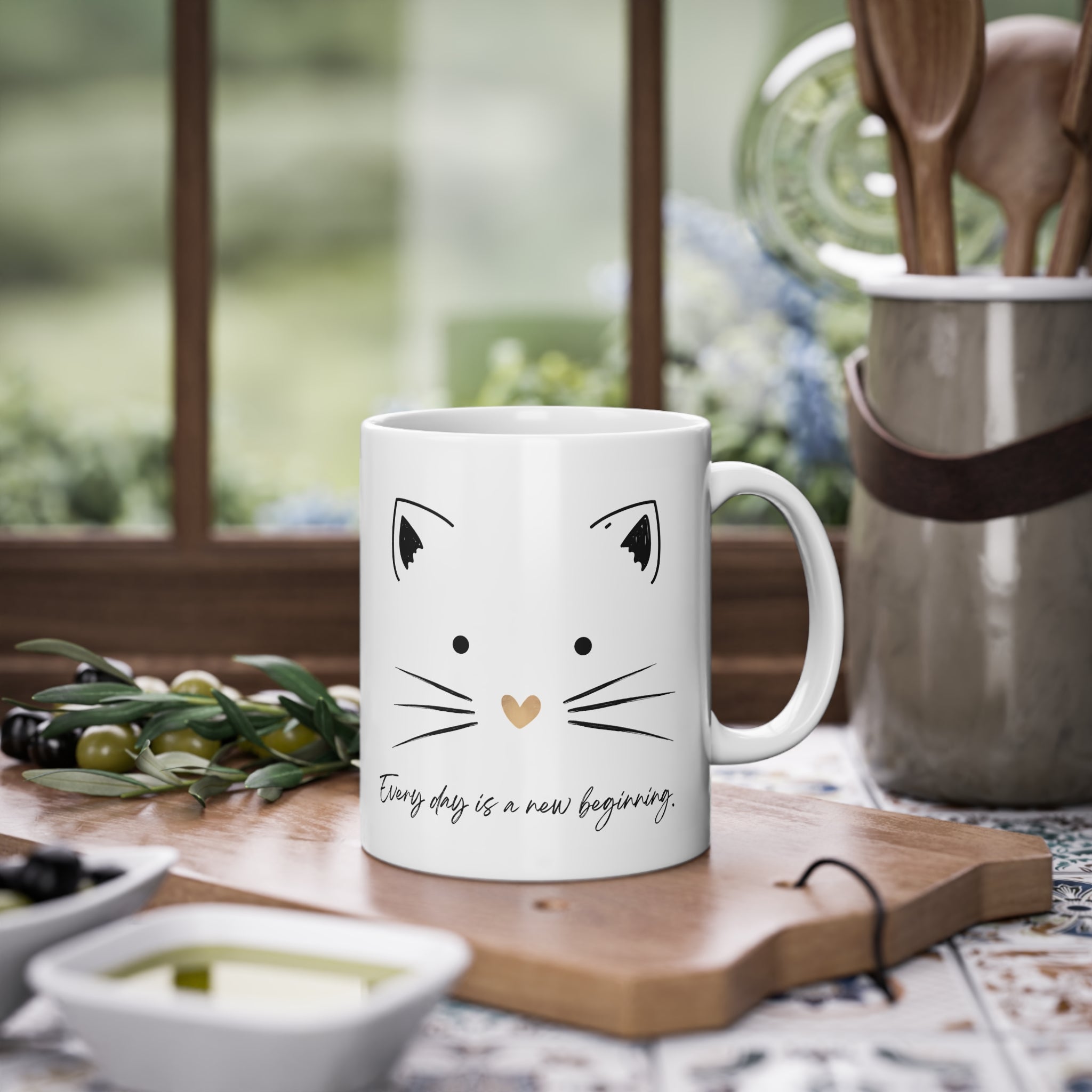 Mug-Cute Cat Ceramic-Sent from UE