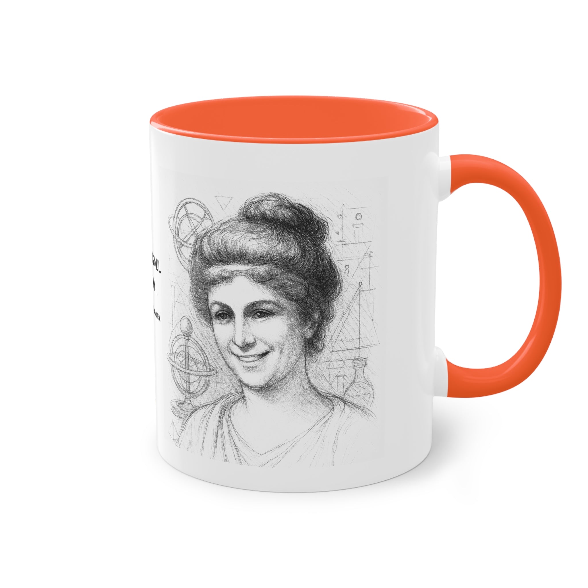 Mug-Women of Light, Hypatia of Alexandria, My mind and soul are in harmony-Sent from USA