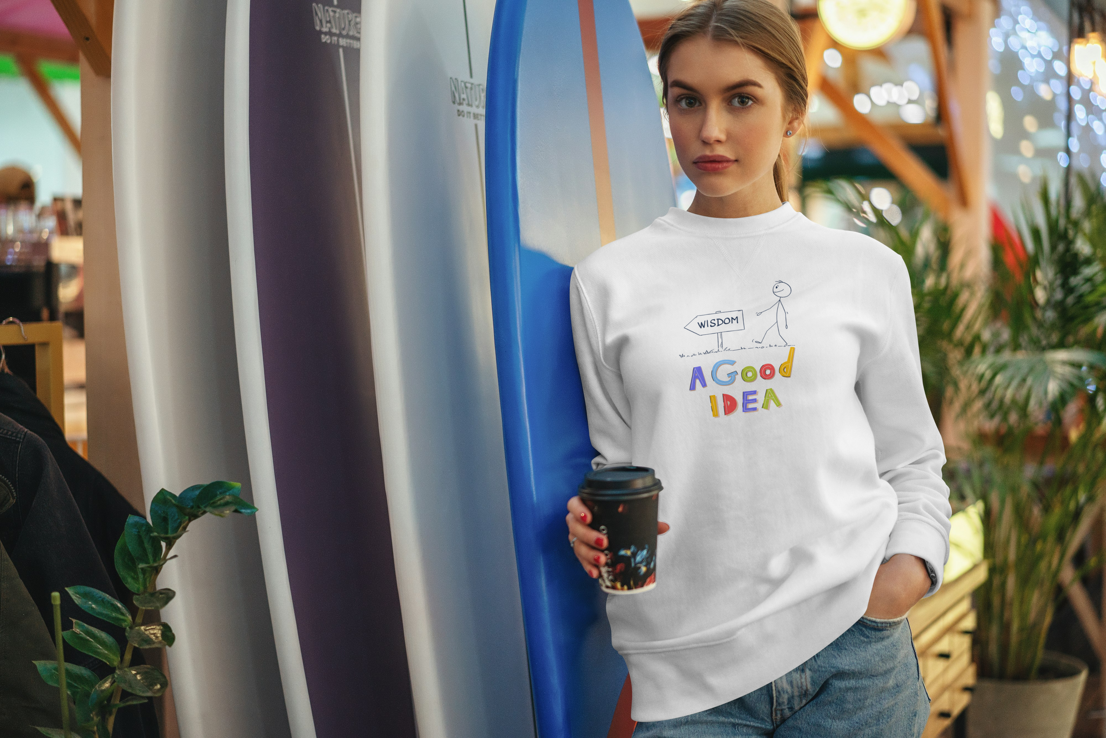 Wisdom & Creativity Unisex Fleece Sweatshirt, Cozy Graphic Crewneck Sweatshirt, Inspiration Gift for Artists, Thoughtful Sweatshirt, [...]