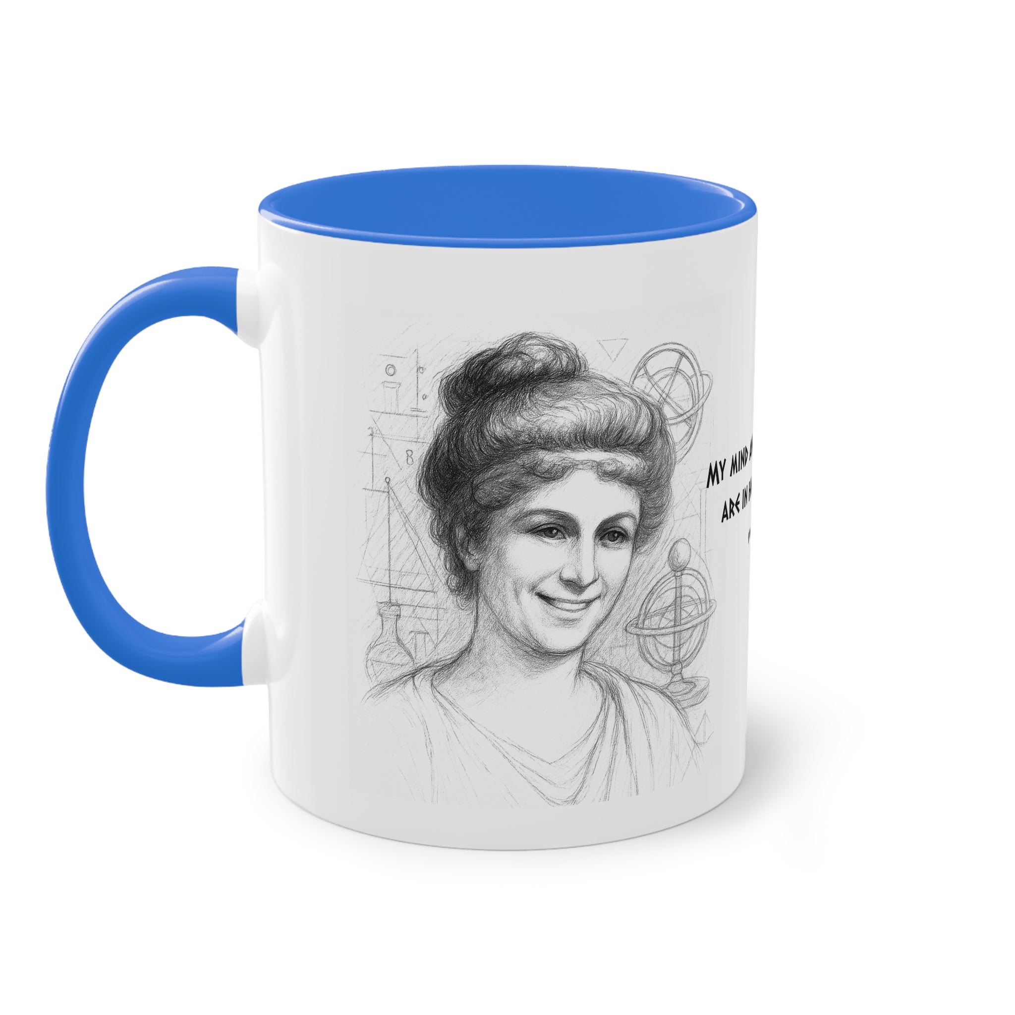 Mug-Women of Light, Hypatia of Alexandria, My mind and soul are in harmony-Sent from USA