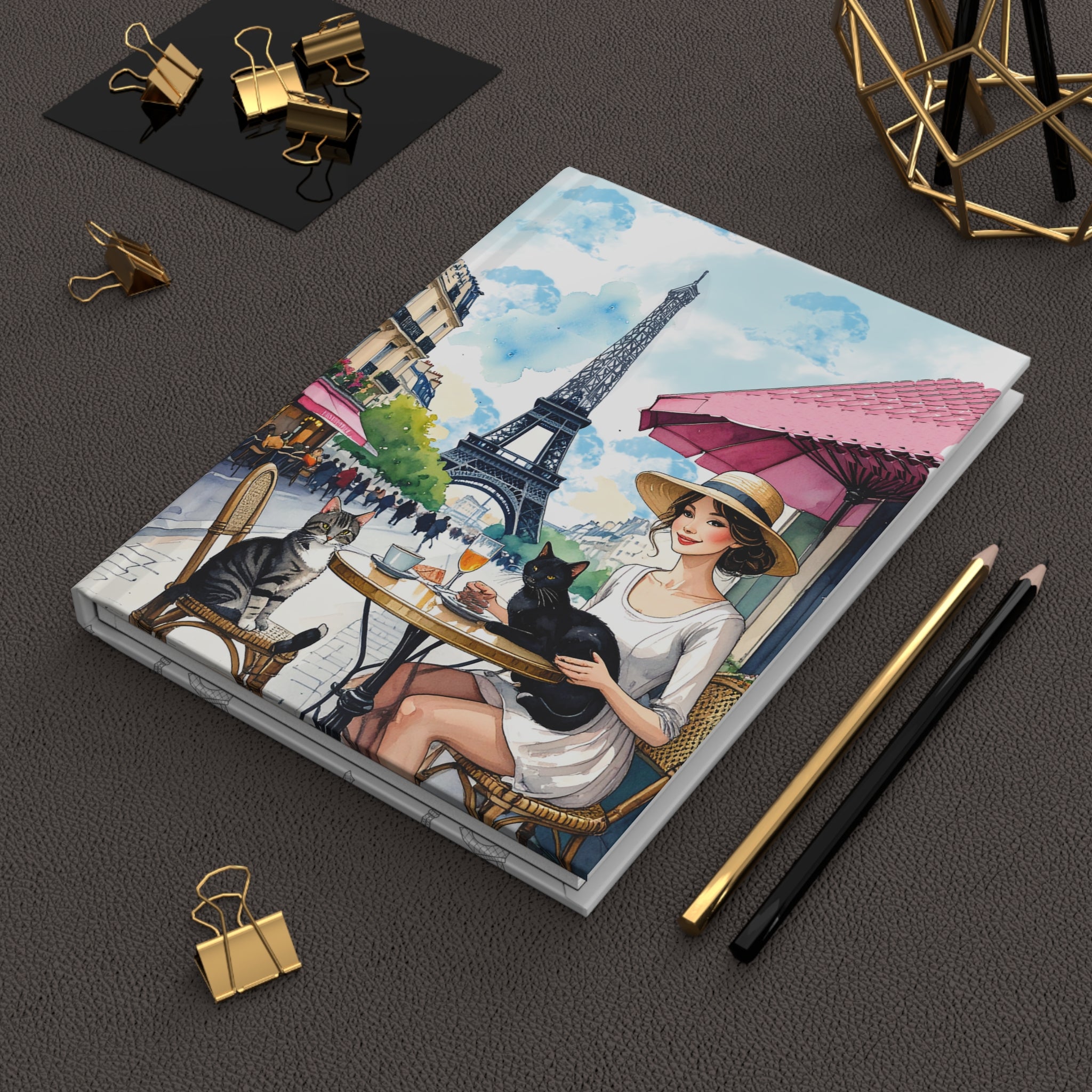 Hardcover Journal, Paris cat 2