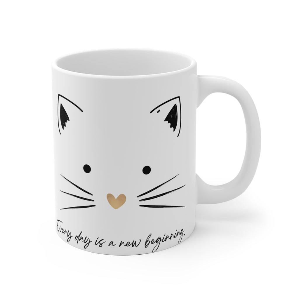 Mug-Cute Cat Ceramic-Sent from USA