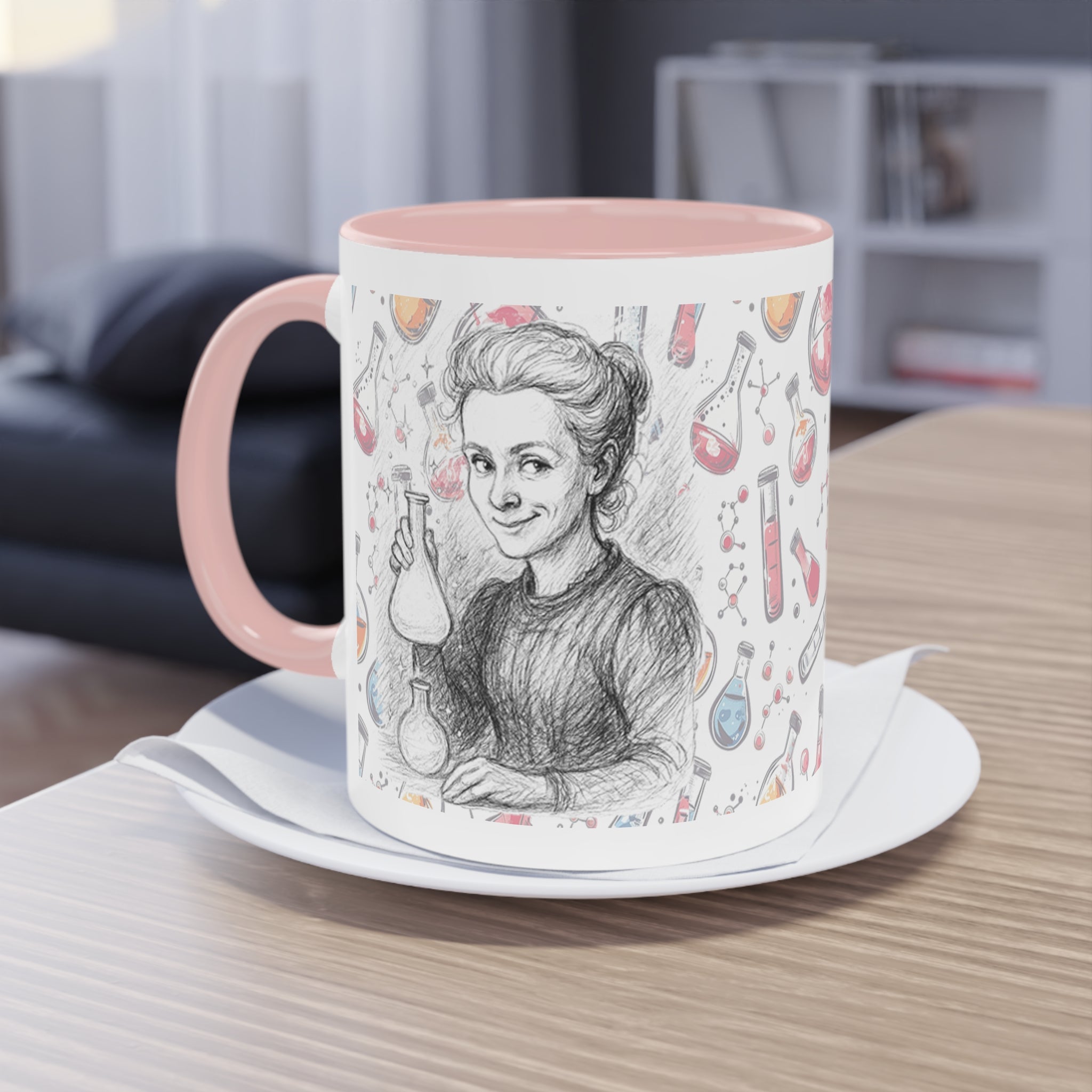 Mug-Women of Light, Marie Curie,My curiosity is my superpower-Sent from Usa