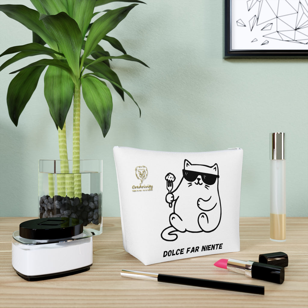 Chic Cotton Cosmetic Bag - Dolce far niente , Mangia