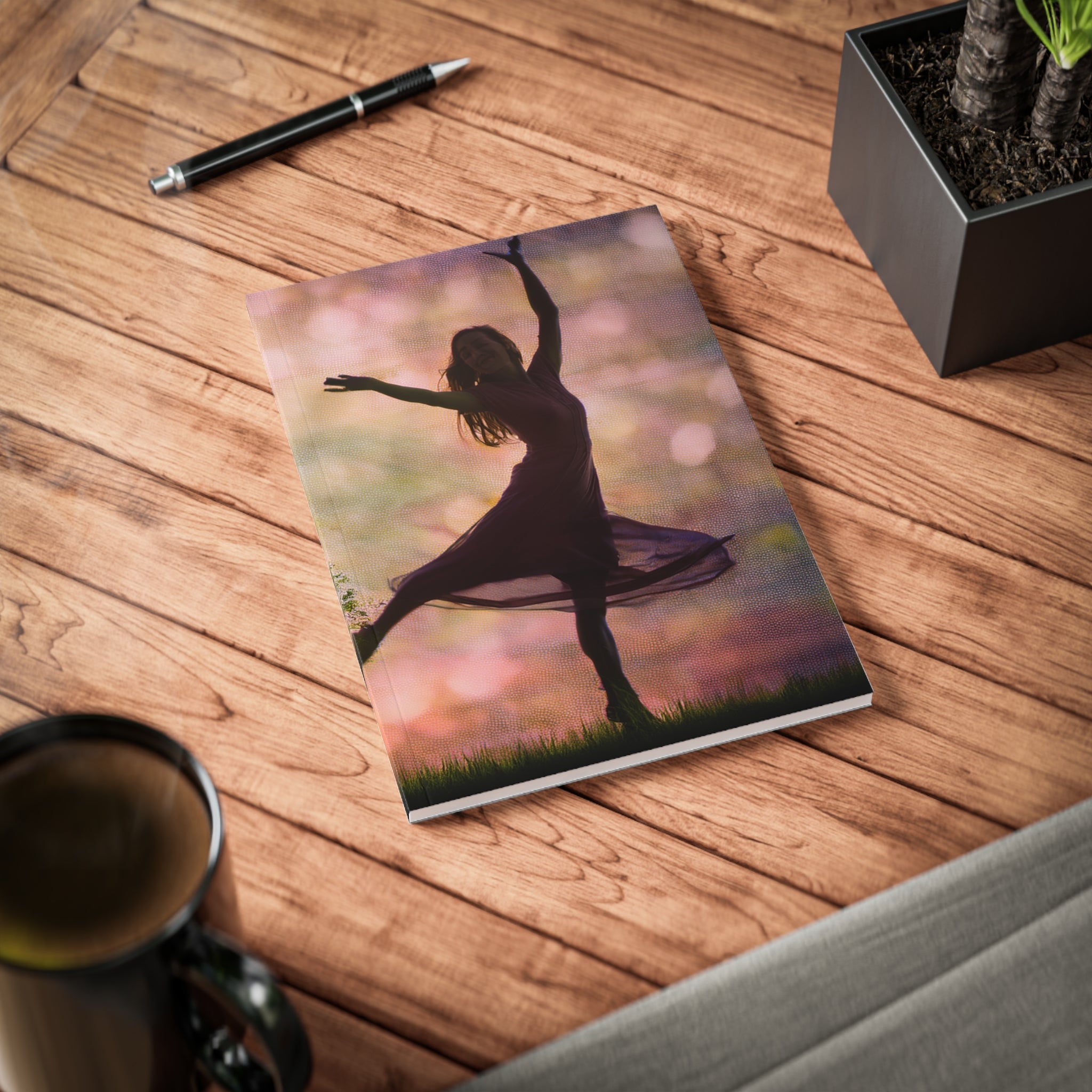 Notebook-Soul in pages,Vibrant dancing woman Journal