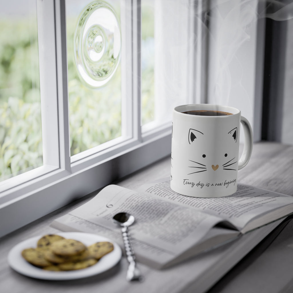 Mug-Cute Cat Ceramic-Sent from UE
