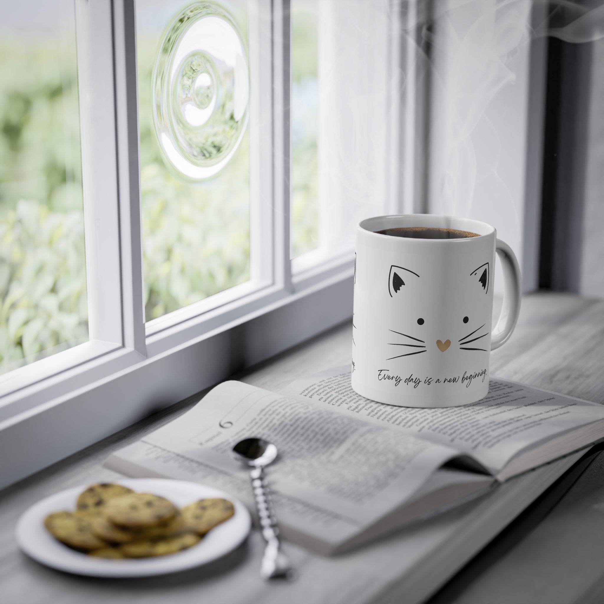 Mug-Cute Cat Ceramic-Sent from UE