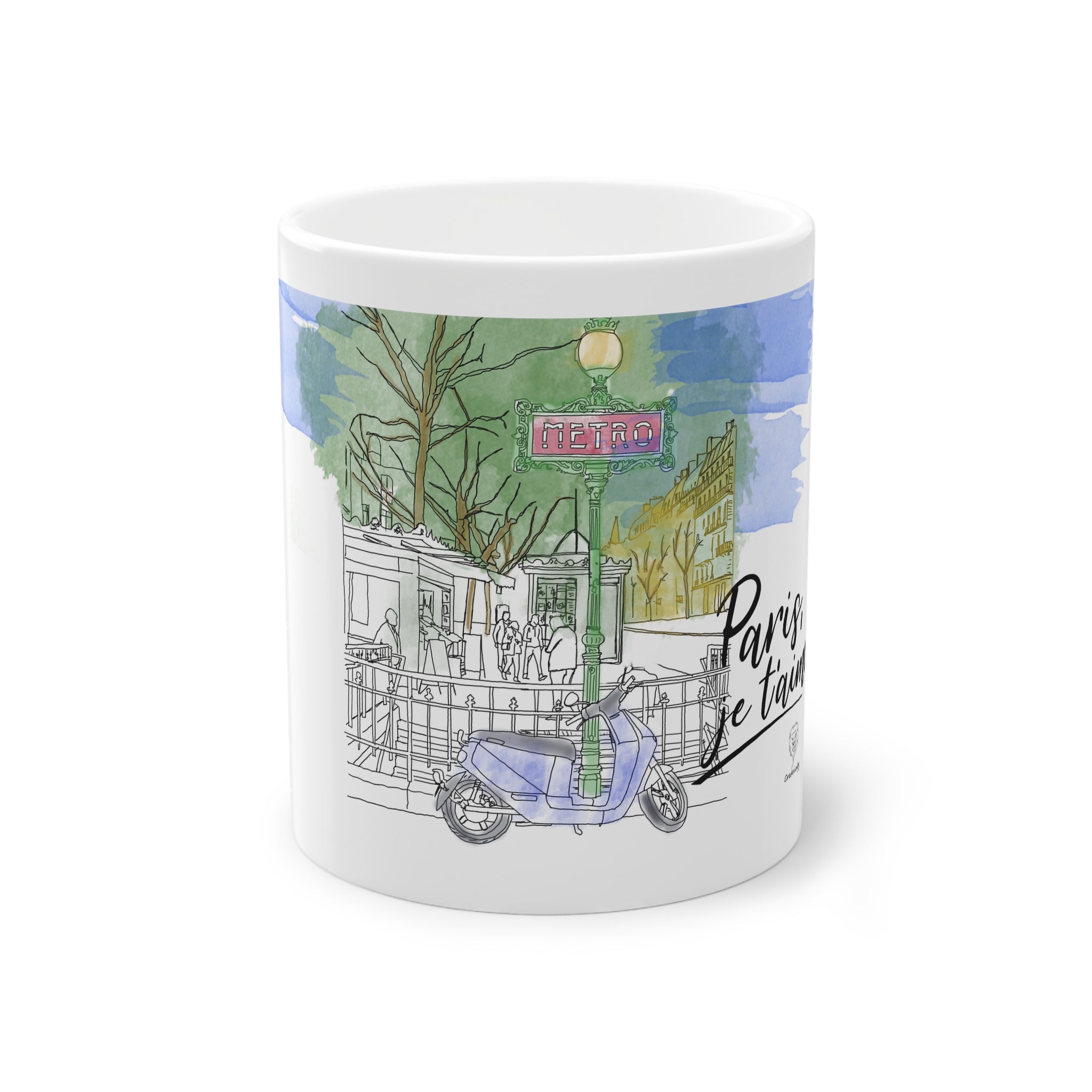 Mug - Parisian Sketch Paris Je T'aime, Sent UE