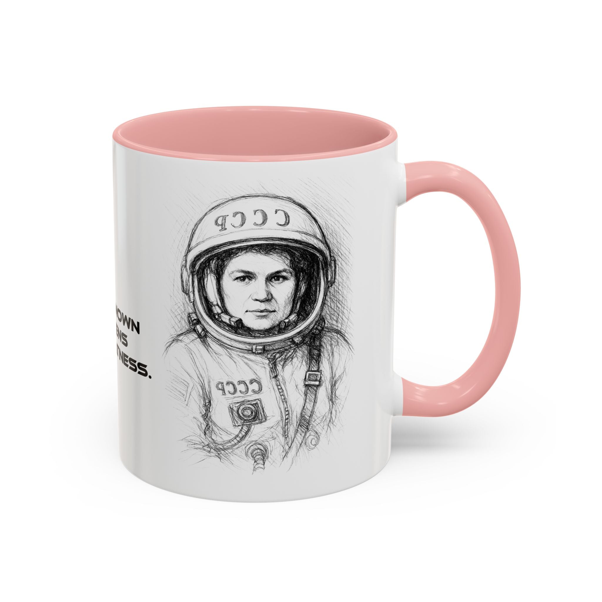 Mug-Women of Light, Valentina Tereshkova,The unknown awakens my greatness-Sent from Usa