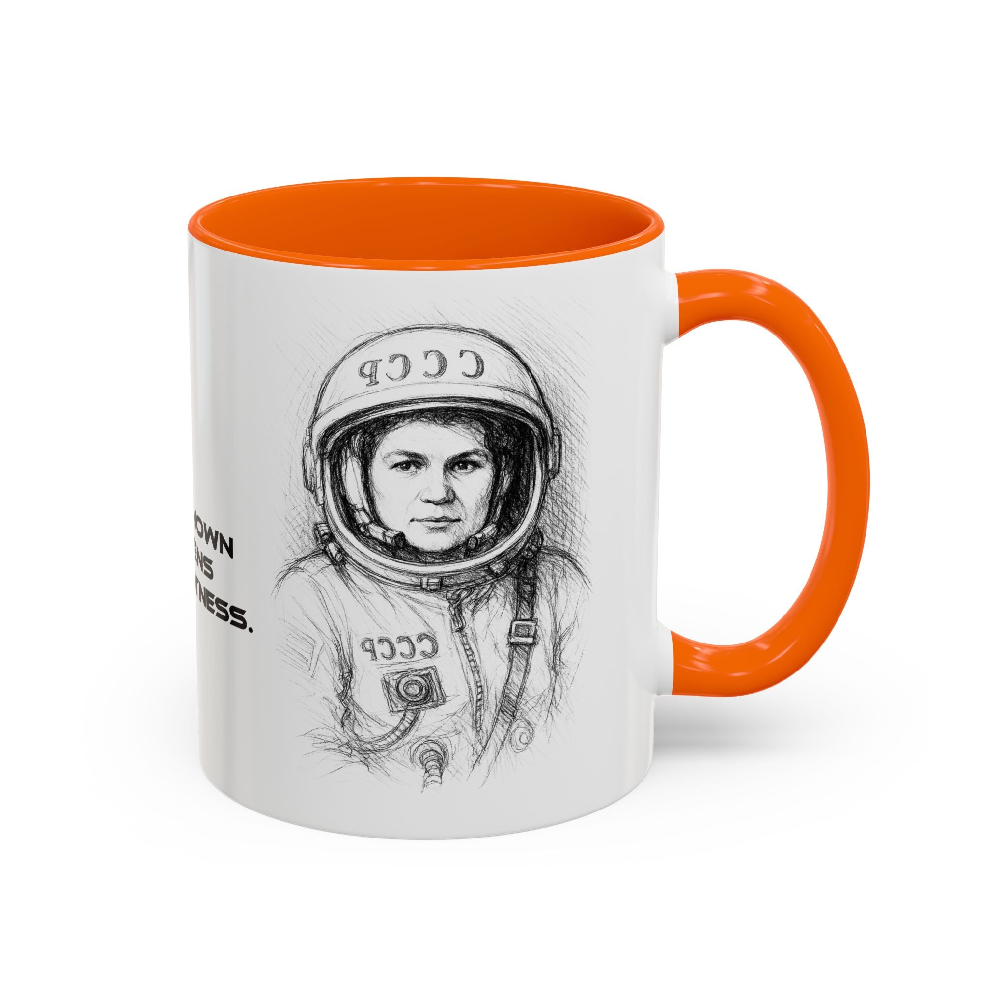 Mug-Women of Light, Valentina Tereshkova,The unknown awakens my greatness-Sent from Usa