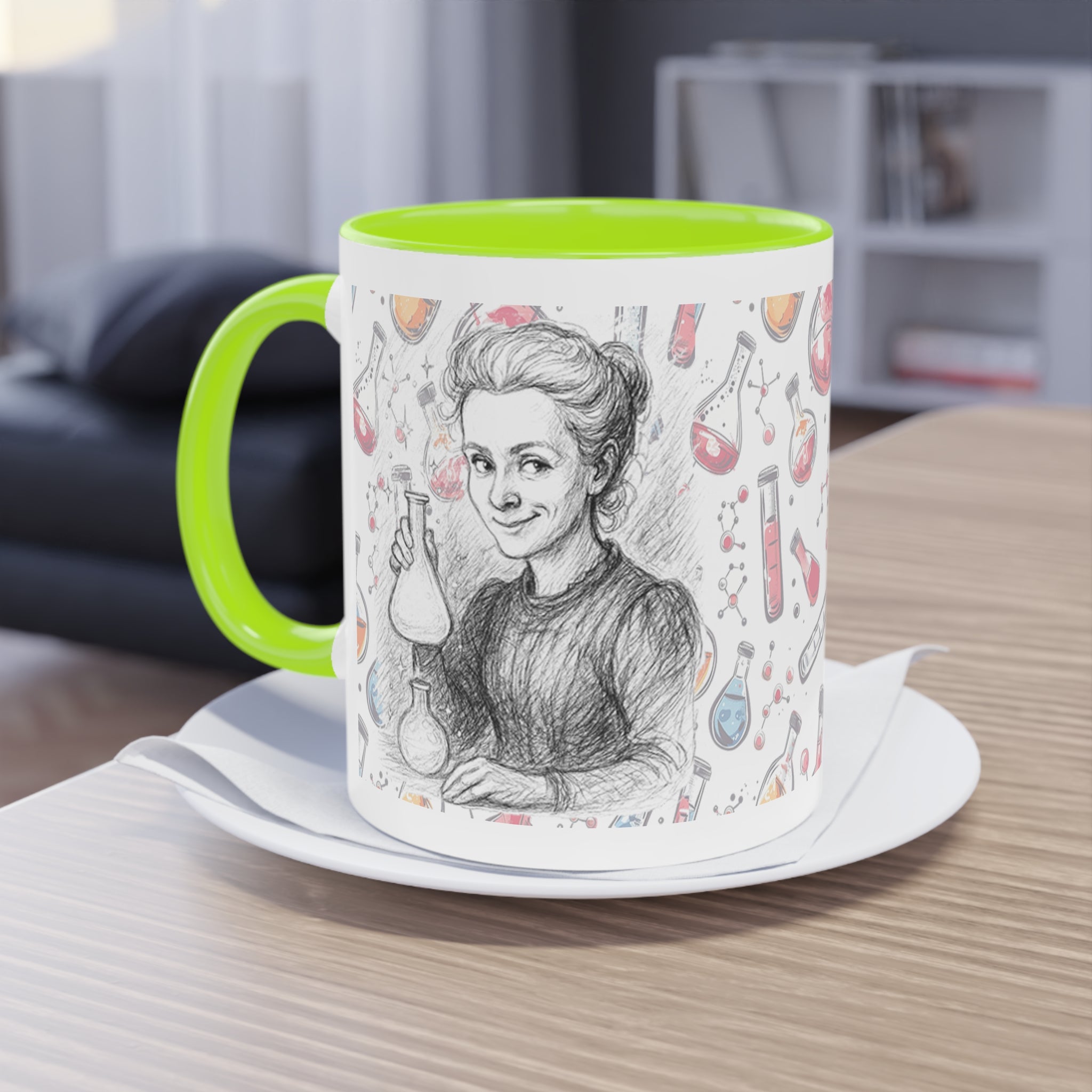 Mug-Women of Light, Marie Curie,My curiosity is my superpower-Sent from Usa